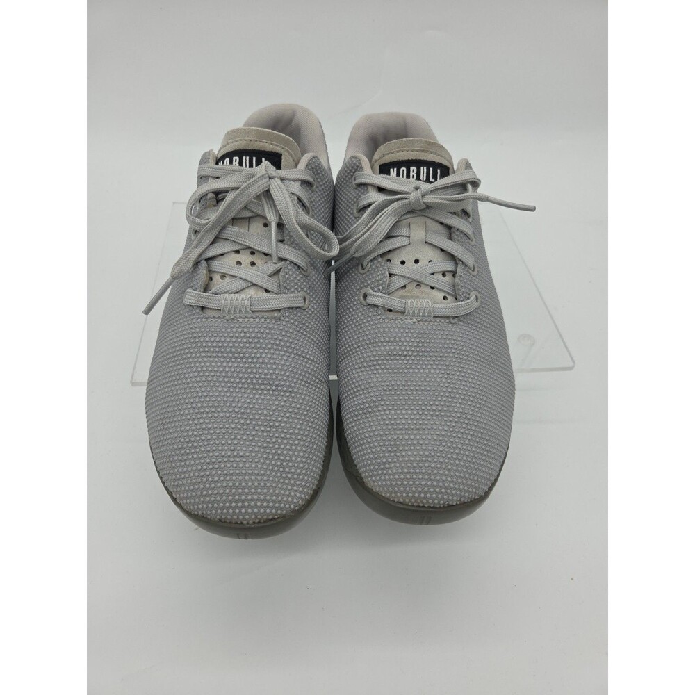 NOBULL Trainer Men’s 11 Gray Knit Cross Training Gym Shoes US 11 EU 45
